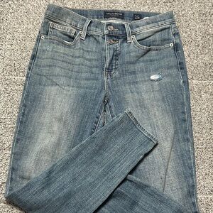 Lucky Brand Women's Distressed Blue Skinny Jeans